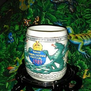 TEXAS RENAISSANCE FESTIVAL 1989 BEER STEIN/ MUG
